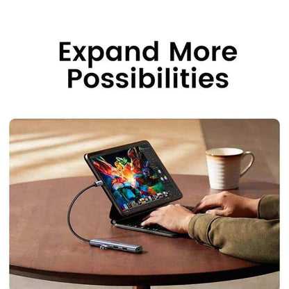 Ugreen CM478 USB-C to HDMI HUB Adapter USB-A 3.0 2xUSB-A 2.0 PD - Pixel Zones