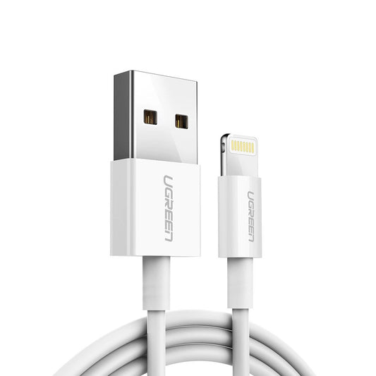 Ugreen US155 20728 USB-A to Lightning MFi Cable – 1m (White)