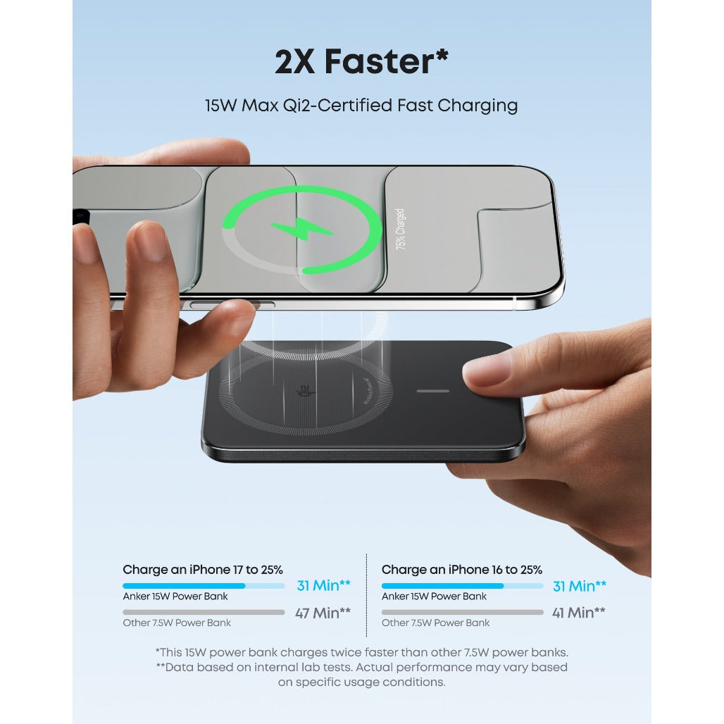Anker Nano Power Bank (5K, MagGo, Slim) - A1665H11