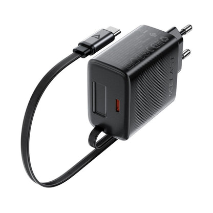 Acefast Fast Charge Wall Charger A110 PD30W (USB-C+USB-C cable) EU
