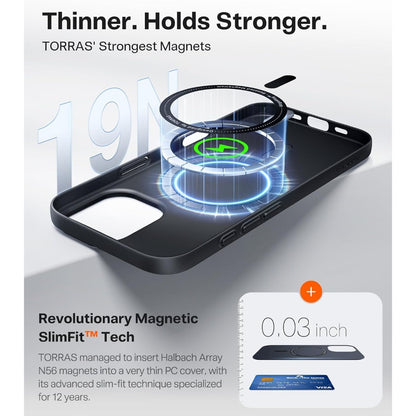 TORRAS Magnetic Slim Fit for iPhone 17 Case, Ultra-Thin Compatible with MagSafe