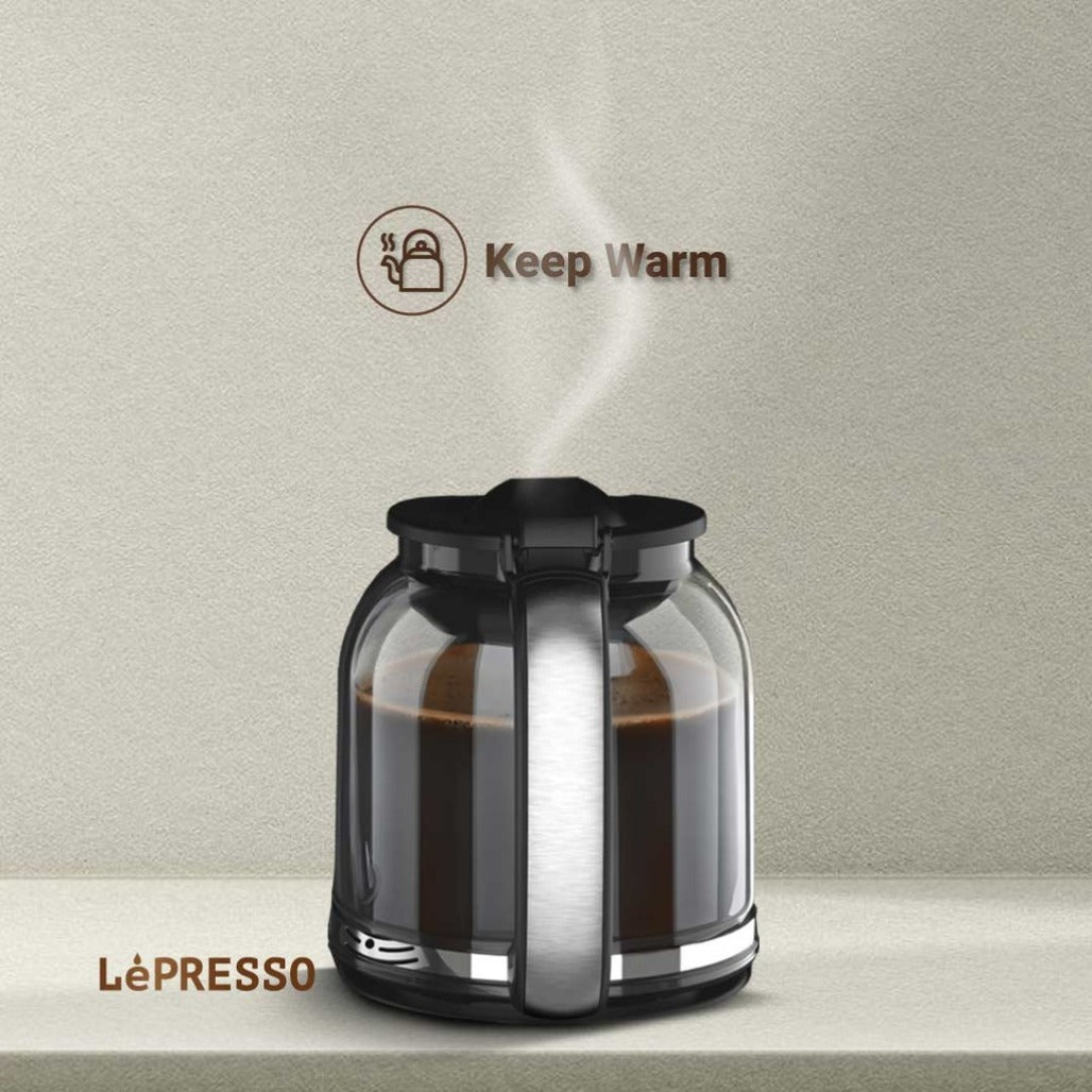 LePresso Dual Brew Drip Coffee & Espresso Machine - Black - LPCFFM0002-BK