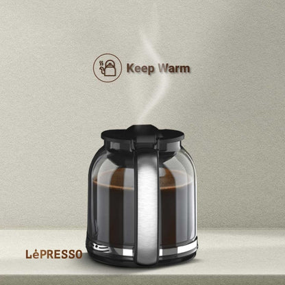 LePresso Dual Brew Drip Coffee & Espresso Machine - Black - LPCFFM0002-BK