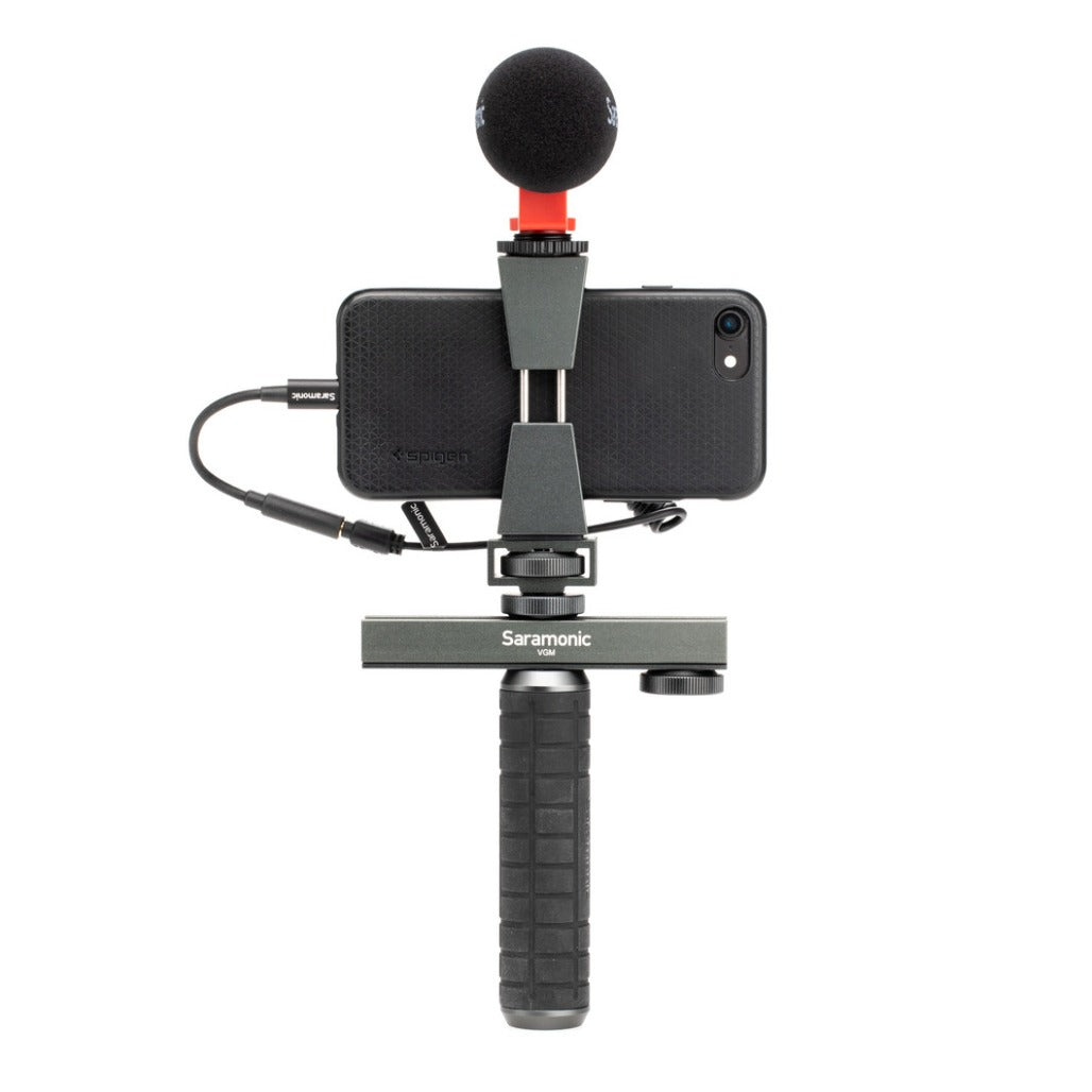 Saramonic VGM Smartphone / Camera Vlogging & Video Kit w/ Stabilizing Grips, Accessory Mounts & Vmic Mini Mic