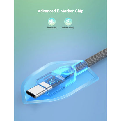 RAVPower RP-CB1039 100W Mag Wire & Nylon Braided C-C Magnetic Cable