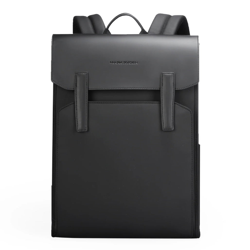 Mark Ryden MUKE III: School Style Classic Business Work Black Oxford Backpack