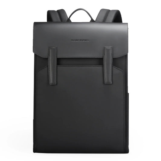 Mark Ryden MUKE III: School Style Classic Business Work Black Oxford Backpack