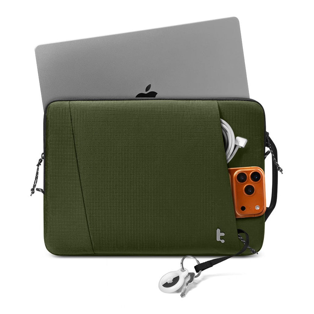 Tomtoc Essence-A35 Protective Laptop Sleeve for 14 inch New MacBook Pro - Green