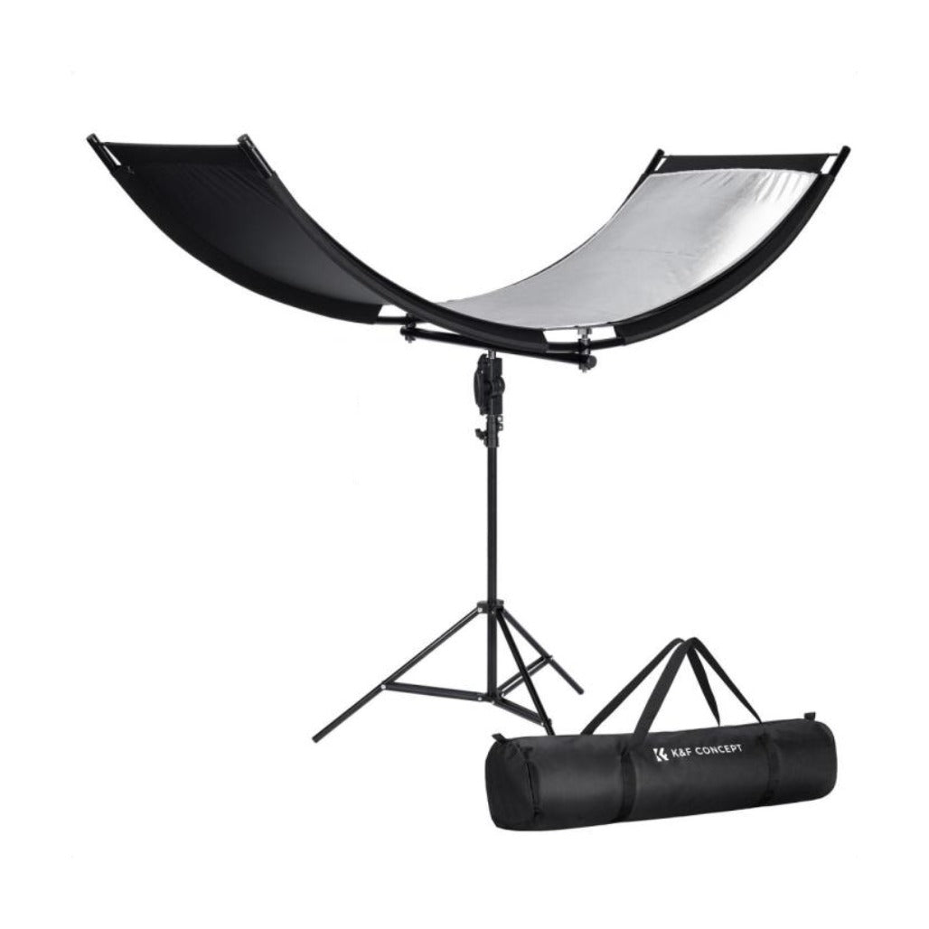 K&F Curved Reflector - 180x60cm with 1.9m Stand