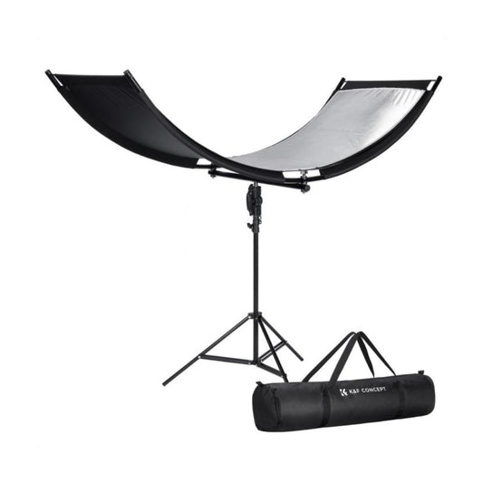 K&F Curved Reflector - 180x60cm with 1.9m Stand