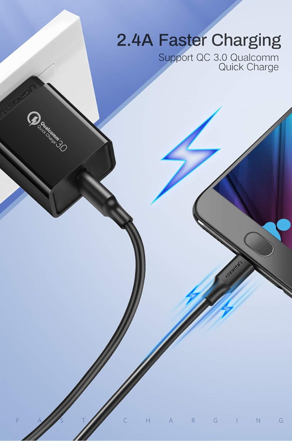 UGREEN 2.0 A USB-A & Micro-USB Data and Charging Cable