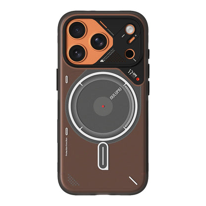 Aulumu A17 Frosted Case for iPhone 17 Pro / 17 Pro Max - Translucent Gray | Subtle Glow-in-the -Dark | MagSafe