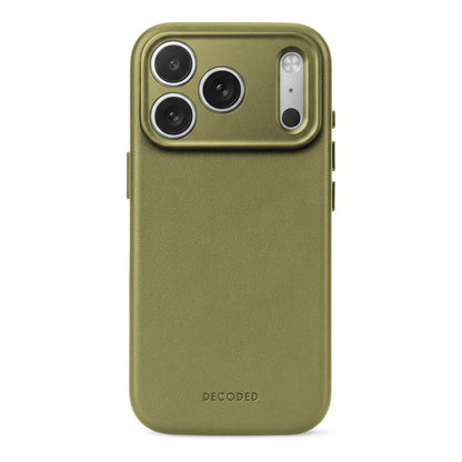 Decoded Leather Case - Moss Green - iPhone 18 Pro/18 Pro Max