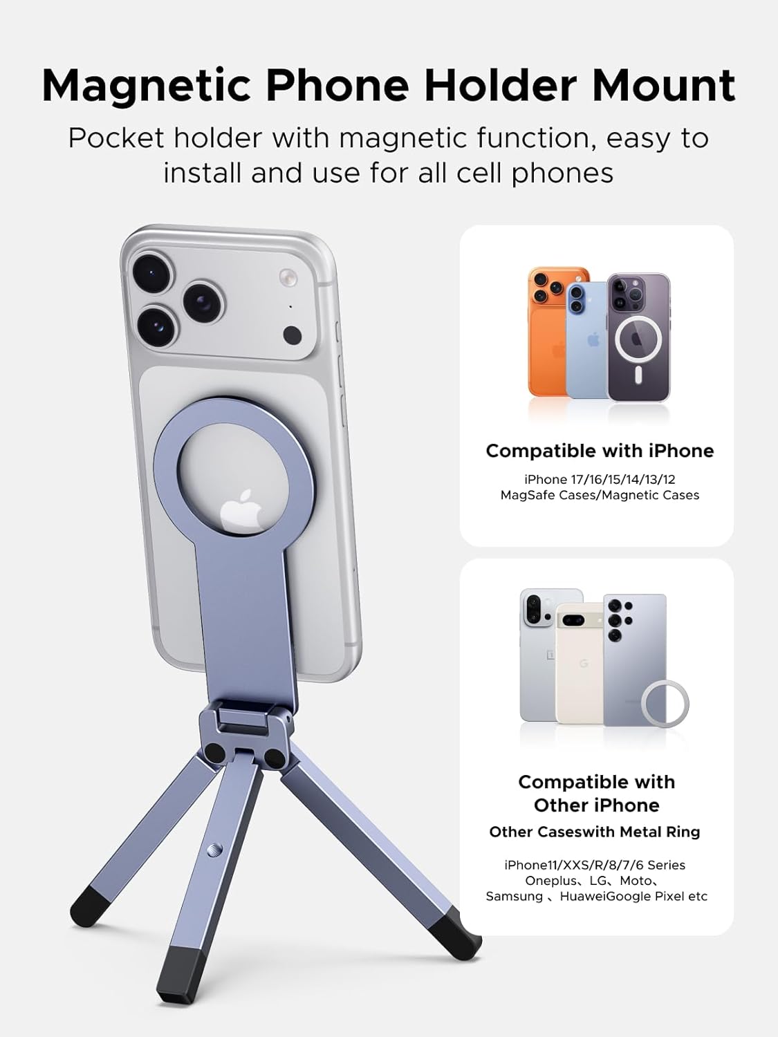 UGREEN MagSafe Tripod 360° Rotating Adjustable Magnetic Phone Stand - 75509