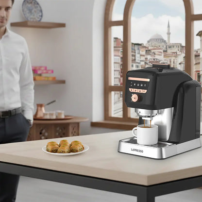 Lepresso KaveMystique Automatic Turkish Coffee Maker with Self-Cleaning Function - Black
