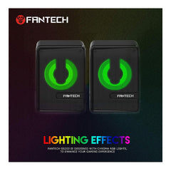 Fantech GS203 BEAT USB RGB Gaming & Music Speaker – Compact Stereo Sound System