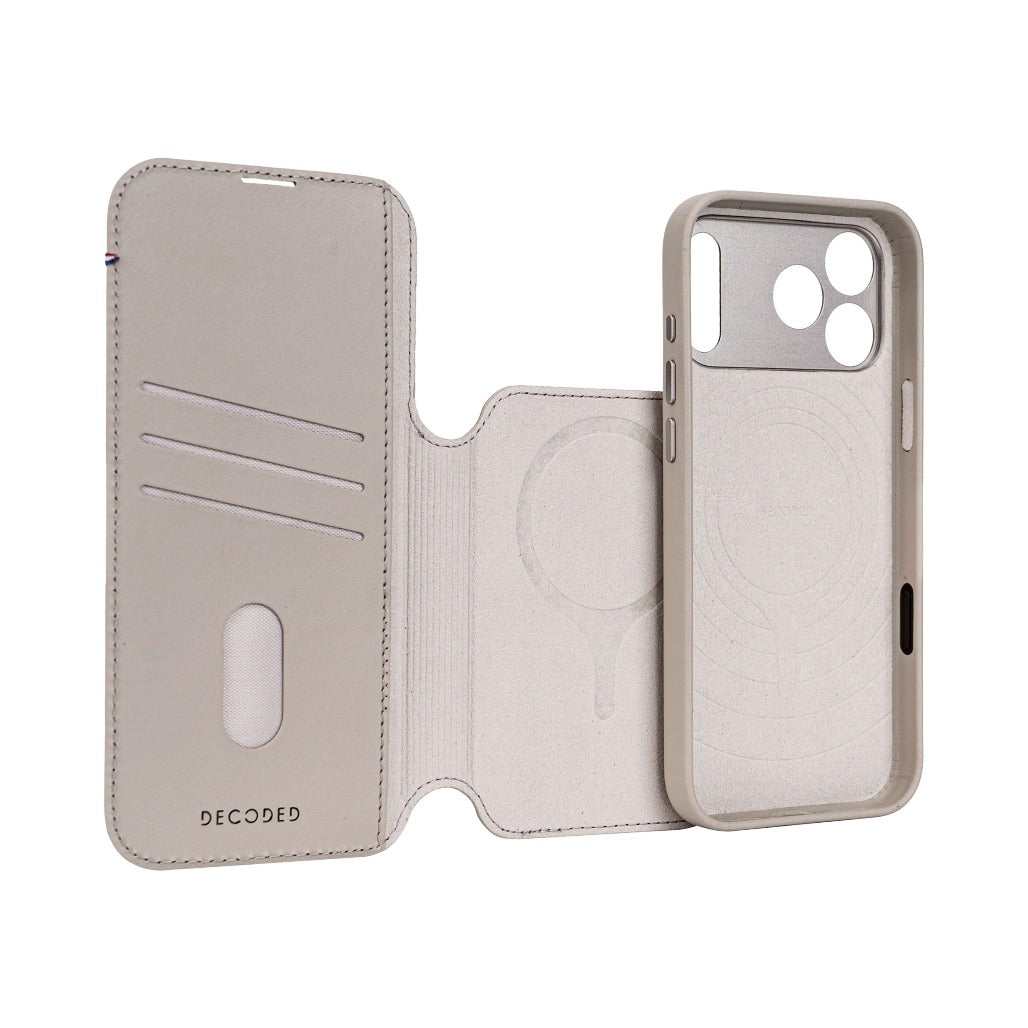 Decoded Leather Detachable Wallet Case | Solid Clay | iPhone 17 Pro / iPhone 17 Pro  Max