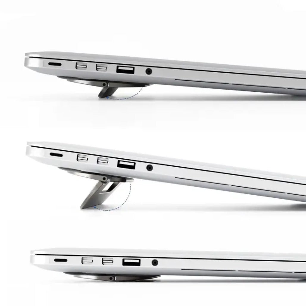 Powerology Ultra-Thin Laptop Stand - Grey - PAFPLSGY