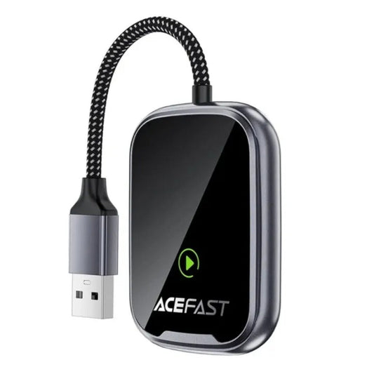 ACEFAST QC1 USB-A Wireless CarPlay & Android Auto Adapter