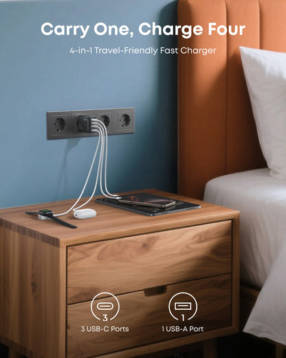 Anker Zolo Charger (70W, 4-Port, PD 3.0) - A121CG11