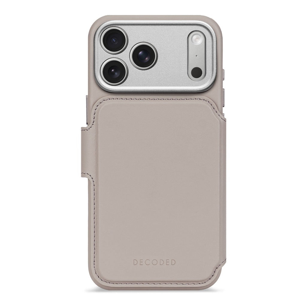 Decoded Leather Detachable Wallet Case | Solid Clay | iPhone 17 Pro / iPhone 17 Pro  Max