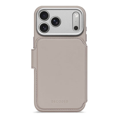 Decoded Leather Detachable Wallet Case | Solid Clay | iPhone 17 Pro / iPhone 17 Pro  Max