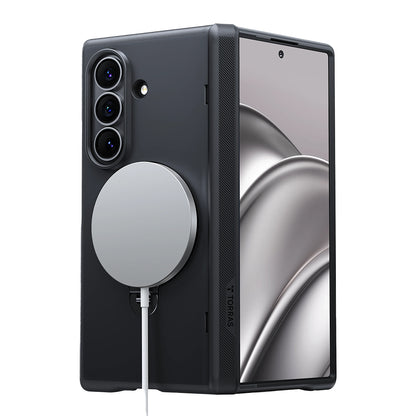 Torras Ostand Q3 Spin Case for Samsung Galaxy Z Fold 8 Ultra with Screen Protector