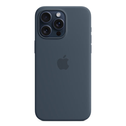 Apple iPhone 15 Pro Max Silicone Case with MagSafe - Storm Blue - IC