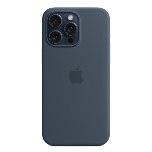 Apple iPhone 15 Pro Max Silicone Case with MagSafe - Storm Blue