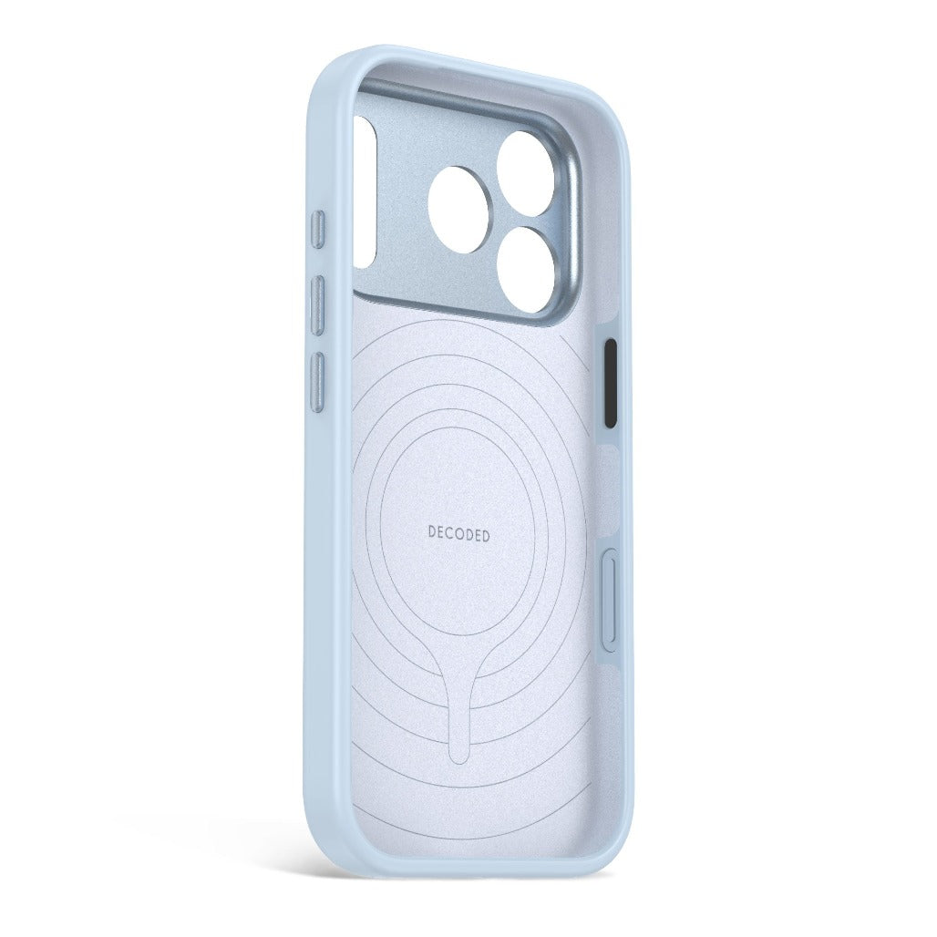 Decoded AntiMicrobial Silicone Case - Light Blue - iPhone 18 Pro/18 Pro Max