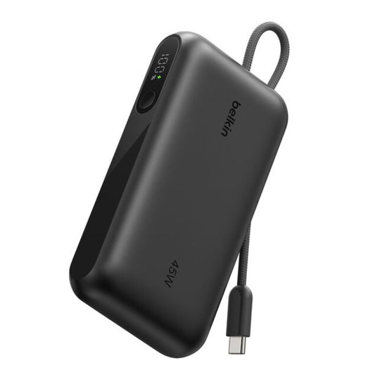 Belkin Power Bank 10K with Integrated Cable and Display