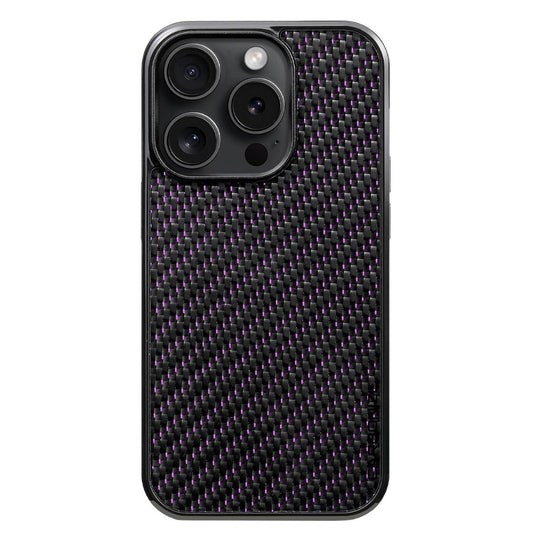 Carbonize 3K Twill Purple Carbon Fiber Case – MagSafe Compatible - For iPhone 16 Pro Max / 16 Pro / 16 / 15 Pro Max / 15 Pro