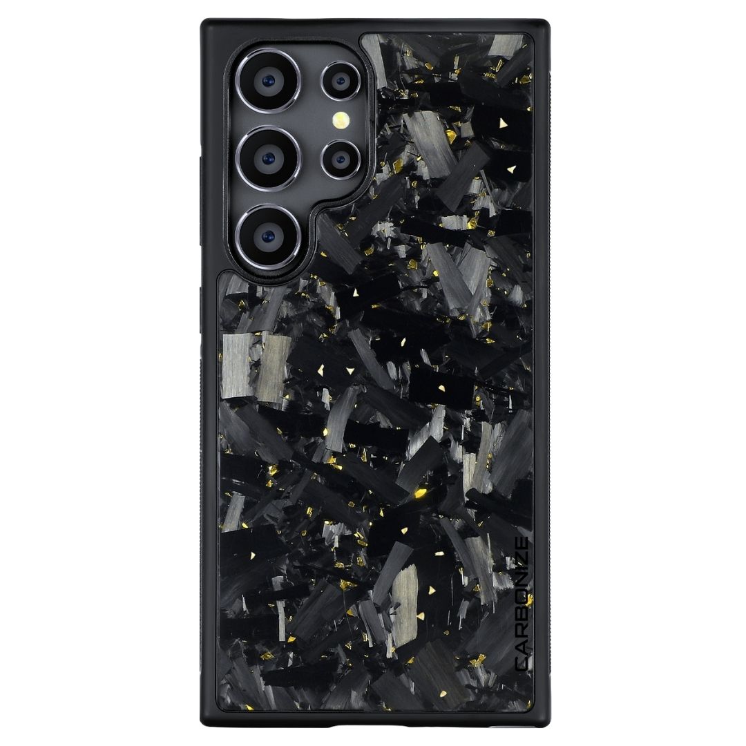 Carbonize Big Flake FORGED Carbon Fiber Cover — Real Carbon Fiber Case for Samsung S Series