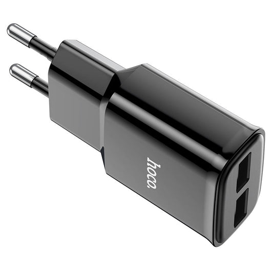 Hoco C88A USB-C Adapter with Charging Cable – 2.4A EU Plug Fast Charger