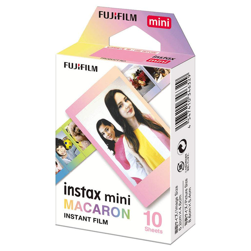 instax mini Macaron Film – 10‑Exposure Instant Pack