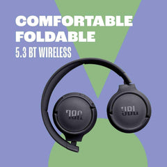 JBL Tune 520BT Wireless Pure Bass Sound Headphones Navy Blue - Pixel Zones
