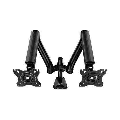 Kaloc DS90-2 Dual Desk Monitor Arm Stand Adjustable Gas Spring Support Max 32" - Pixel Zones