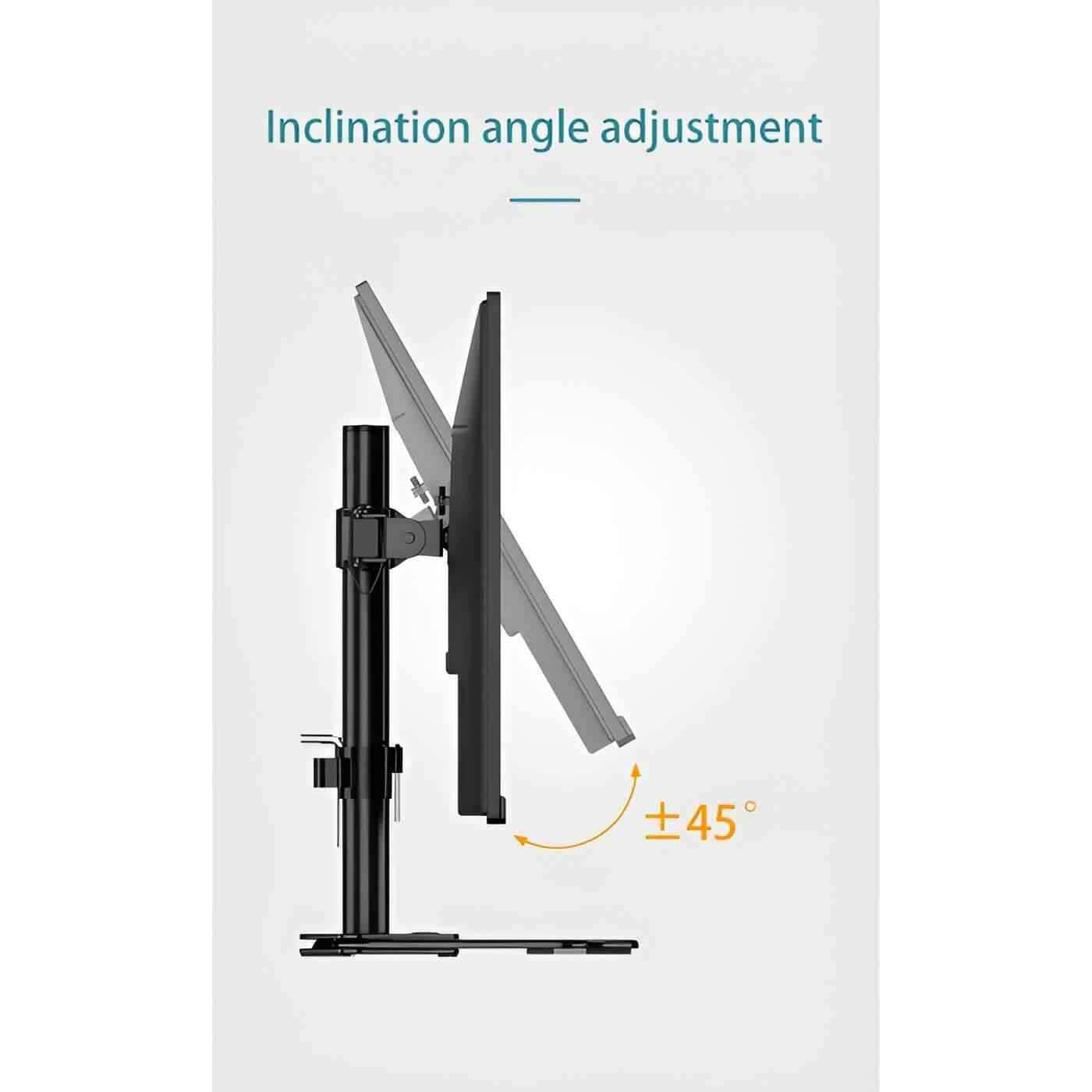 Kaloc DW220-T Dual Monitor Arm Desk Mount Fully Adjustable Stand 17" to 27" - Pixel Zones