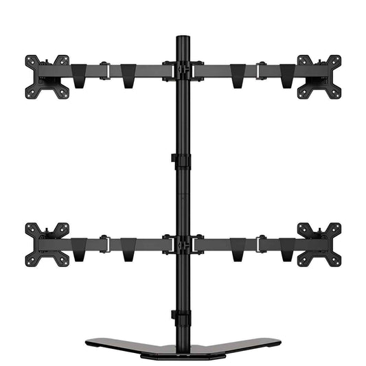 Kaloc DW240-T 4 Monitor Desk Mount Heavy Duty Fully Adjustable Stand 17" to 27" - Pixel Zones