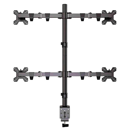 Kaloc KLC-DW240-J 4 Monitor Desk Mount Heavy Duty Fully Adjustable Stand 17" to 27" - Pixel Zones