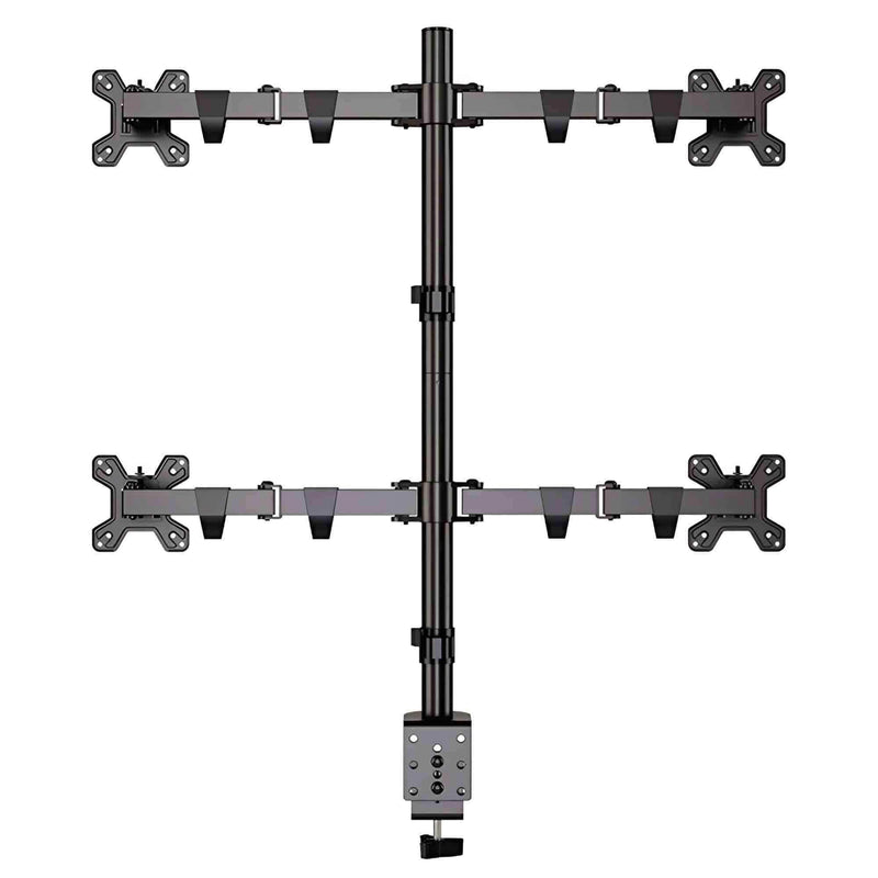 Kaloc KLC-DW240-J 4 Monitor Desk Mount Heavy Duty Fully Adjustable Stand 17