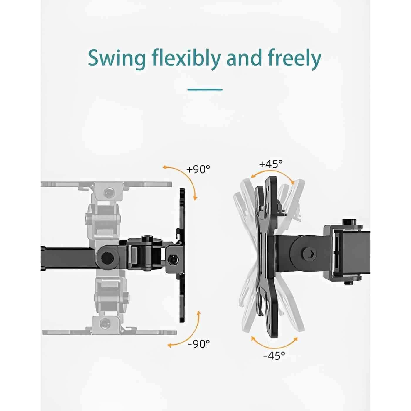 Kaloc KLC-DW240-J 4 Monitor Desk Mount Heavy Duty Fully Adjustable Stand 17" to 27" - Pixel Zones