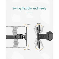 Kaloc KLC-DW240-J 4 Monitor Desk Mount Heavy Duty Fully Adjustable Stand 17" to 27" - Pixel Zones