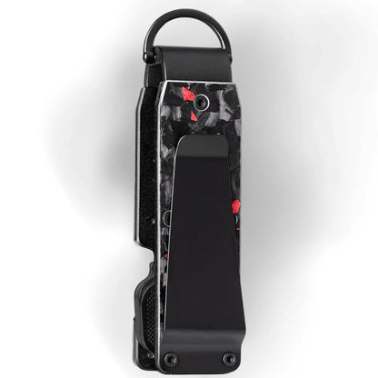 Carbonize Forged Carbon Fiber Key Organizer Lite - Real Forged Carbon Design (Black, Gold, Blue, Red & Purple)