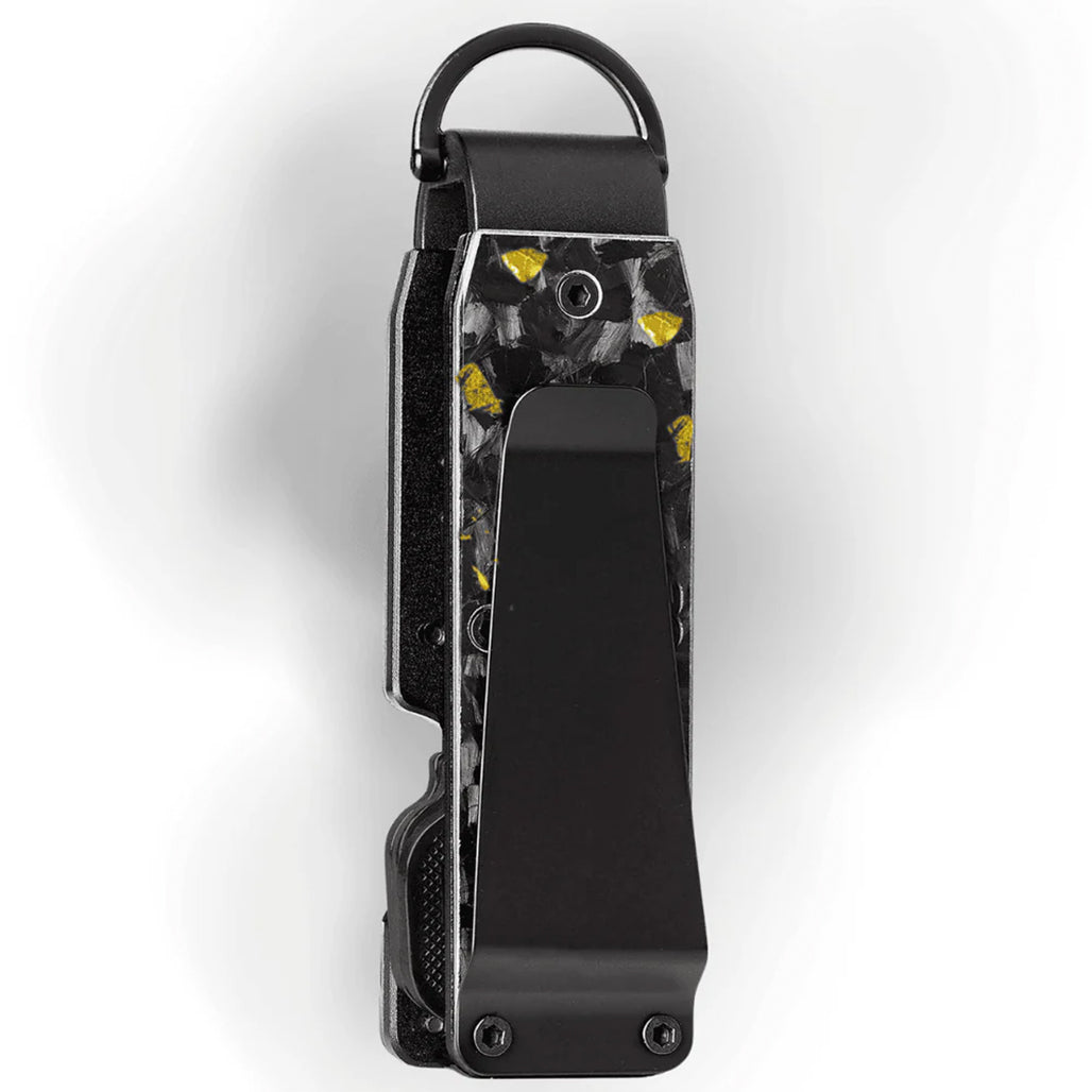 Carbonize Forged Carbon Fiber Key Organizer Lite - Real Forged Carbon Design (Black, Gold, Blue, Red & Purple)