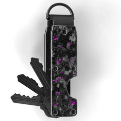 Carbonize Forged Carbon Fiber Key Organizer Lite - Real Forged Carbon Design (Black, Gold, Blue, Red & Purple)