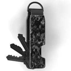 Carbonize Forged Carbon Fiber Key Organizer Lite - Real Forged Carbon Design (Black, Gold, Blue, Red & Purple)