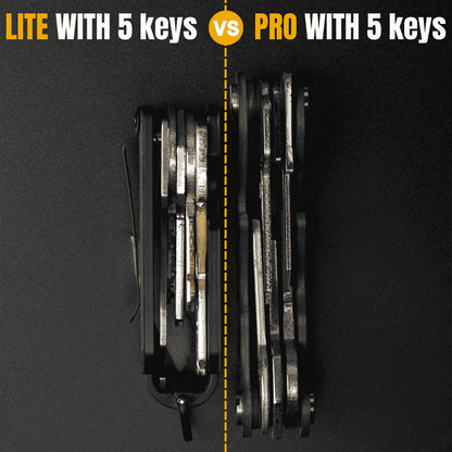 Carbonize 3K Twill Real Carbon Fiber Key Organizer Lite - Compact & Lightweight Key Holder (Black)