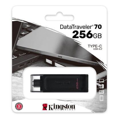 Kingston DataTraveler 70 256GB USB-C Flash Drive - DT70/256GB