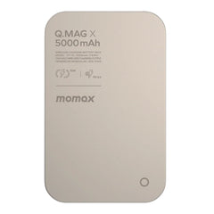 Momax Q.Mag X Magnetic Wireless Power Bank 5000mAh - Titanium - Slim & Fast Charging